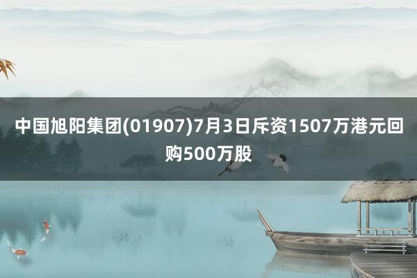 中国旭阳集团(01907)7月3日斥资1507万港元回购500万股